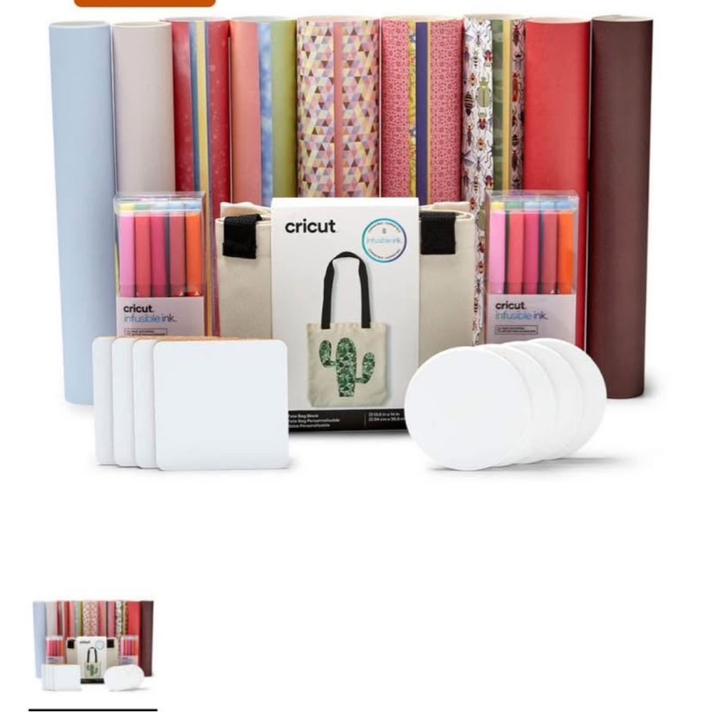 Cricut Crafting Bundle with infusible ink Vinyl and blanks